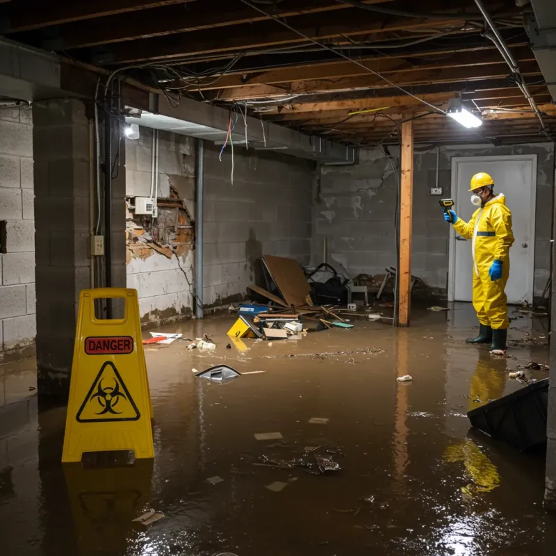 Flooded Basement Electrical Hazard in La Palma, CA Property